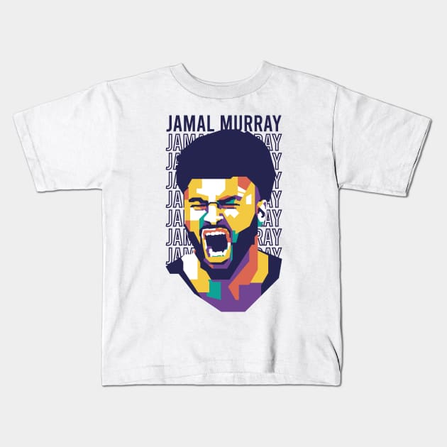 Jamal Murray WPAP Art Style Kids T-Shirt by pentaShop